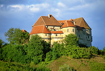 Castle fortress of Veliki Tabor dating from the 15th century AD, on hill in Zagorje region of Croatia, Europe