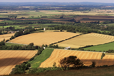 View over Firle, South Downs, Sussex, England, United Kingdom, Europe