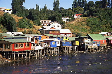 Palafitos, Castro, Chiloe Island, Chile, South America