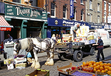 Moore Street market, Dublin, County Dublin, Eire (Ireland), Europe