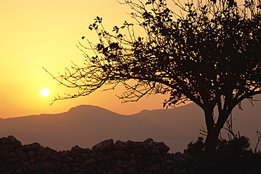 Sunset, Tilos, Dodecanese, Greek Islands, Greece, Europe