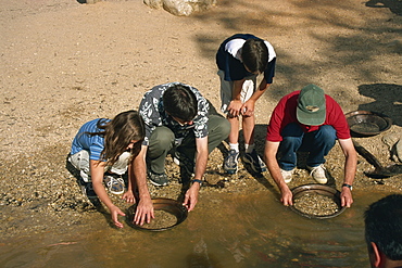 Gold panning, Sovereign Hill, Ballarat, Victoria, Australia, Pacific