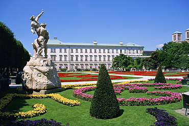 Mirabell Gardens and Schloss Mirabell, Salzburg, Austria, Europe