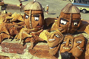 Masks and handicrafts, Colombia, South America