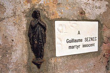 Monument to martyr Seznec, Ile Royale, French Guiana, South America