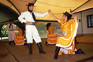 Traditional dance, Fiesta Gauchos, Montevideo, Uruguay, South America