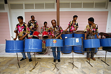 Steel band, Terre de Haut, Guadeloupe, Leeward Islands, West Indies, Caribbean, Central America