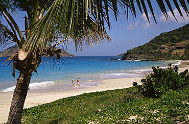 Beach at Anse des Flamands, St. Barts (St. Barthelemy), West Indies, Caribbean, Central America