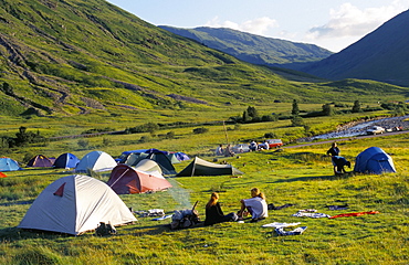 Camping, Glencoe, Highlands, Scotland, United Kingdom, Europe