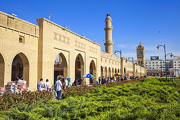 Shar Park and Qaysari Bazaar, Erbil, Kurdistan, Iraq, Middle East