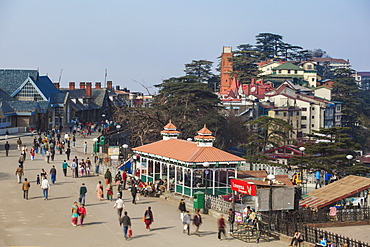 The Ridge, Shimla (Simla), Himachal Pradesh, India, Asia