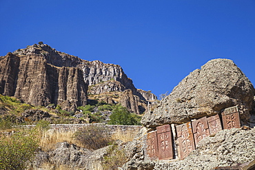 Geghard Monastery, UNESCO World Heritage Site, Geghard, Yerevan, Armenia, Central Asia, Asia 