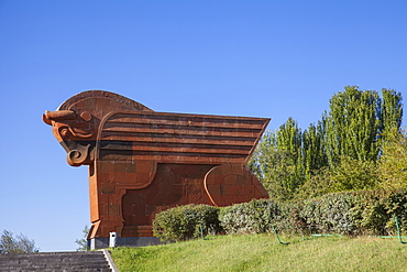 Sardarapat War Memorial, near Armavir, Armenia, Central Asia, Asia 