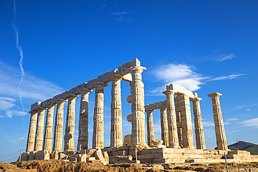 Temple of Poseidon, Cape Sounion, near Athens, Greece, Europe