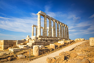 Temple of Poseidon, Cape Sounion, near Athens, Greece, Europe