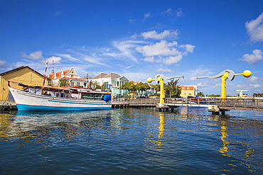 L.B. Smith Bridge, Punda, Willemstad, Curacao, West Indies, Lesser Antilles, former Netherlands Antilles, Caribbean, Central America