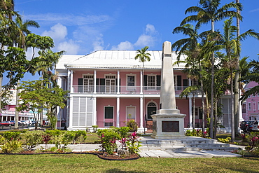 Parliament Square, Supreme Court and Garden of Remembrance, Nassau, Providence Island, Bahamas, West Indies, Caribbean, Central America