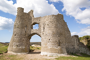 Pennard Castle, Gower, Wales, United Kingdom, Europe