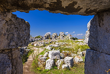 Eurialo Casle (Castello Eurialo), ruins of the Greek Castle, Syracuse (Siracusa), Sicily, Italy, Europe 