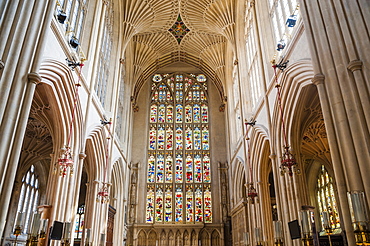 Bath Abbey interior, Bath, UNESCO World Heritage Site, Avon and Somerset, England, United Kingdom, Europe 