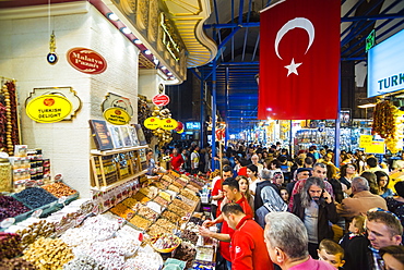 Grand Bazaar (Kapali Carsi), the largest market in Istanbul, Turkey, Europe