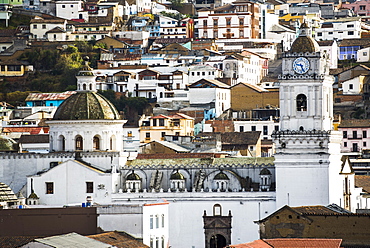 Architectural details at the Old City of Quito, UNESCO World Heritage Site, Ecuador, South America