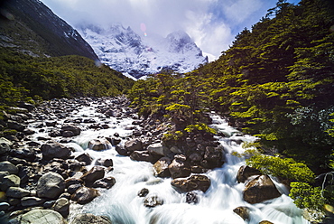 Rio Frances, French Valley (Valle del Frances), Torres del Paine National Park, Patagonia, Chile, South America