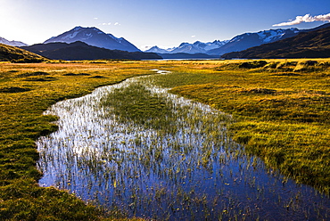 Andes Mountain Range, seen from Perito Moreno National Park, Santa Cruz Province, Patagonia, Argentina, South America