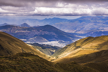 Most northern point in Quito seen from Pichincha Volcano, Ecuador, South America