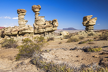 Valley of the Moon (Valle de la Luna), rock formation known as the Submarine, Ischigualasto Provincial Park, San Juan Province, North Argentina, South America