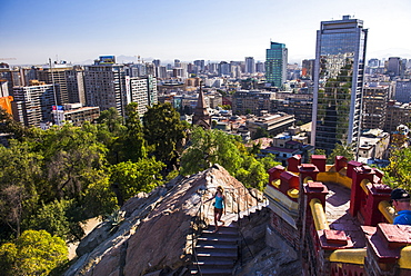 Cerro Santa Lucia (Santa Lucia Park), Santiago, Santiago Province, Chile, South America