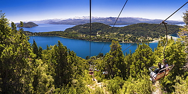 Cable car teleferico at Cerro Campanario (Campanario Hill), Bariloche (San Carlos de Bariloche), Rio Negro Province, Patagonia, Argentina, South America