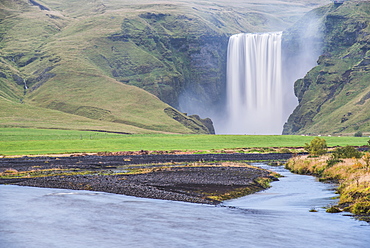 Skogafoss Waterfall, Skogar, South Region (Sudurland), Iceland, Polar Regions