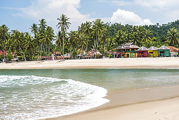 Sungai Pinang Beach and Rasta Beach Bungalows, near Padang in West Sumatra, Indonesia, Southeast Asia, Asia