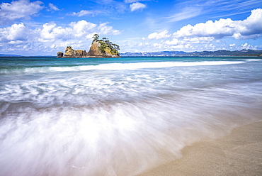 Pungapunga Island, Whangapoua Beach, Coromandel Peninsula, North Island, New Zealand, Pacific