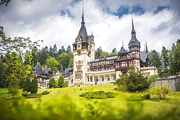 Peles Castle, a palace near Sinaia, Transylvania, Romania, Europe