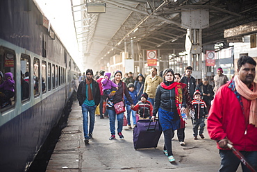 Lucknow train station, Uttar Pradesh, India, Asia