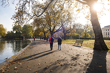 Autumn in Regents Park, one of the Royal Parks of London, England, United Kingdom, Europe