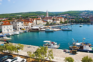 Supetar Harbour, Brac Island, Dalmatian Coast, Adriatic, Croatia, Europe 