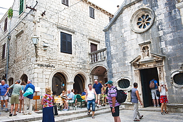 Church of St. Mihovila (Crkva sv Mihovila) in Korcula Town, Korcula Island, Dalmatian Coast, Croatia, Europe 