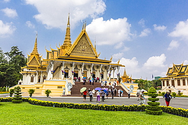 Throne Hall, Royal Palace, in the capital city of Phnom Penh, Cambodia, Indochina, Southeast Asia, Asia
