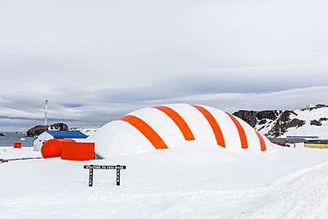 Chilean Research Station Frei Base, King George Island, South Shetland Island Group, Antarctica, Polar Regions