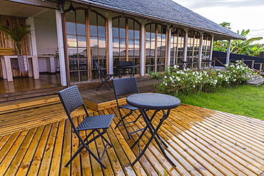 A view of the Hotel Altiplanico on Easter Island (Isla de Pascua), Rapa Nui, Chile, South America