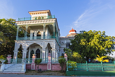 Exterior view of Palacio de Valle (Valle's Palace), Punta Gorda, Cienfuegos, Cuba, West Indies, Caribbean, Central America