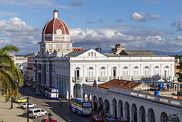 The rotunda of the Antiguo Ayuntamiento, home of the provincial government building in Cienfuegos, UNESCO World Heritage Site, Cuba, West Indies, Central America