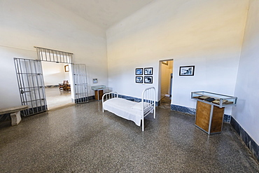 The room in Presidio Modelo where Fidel Castro and his brother Raul were imprisoned, Isla de la Juventud, Cuba, West Indies, Central America