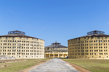 Exterior view of the Presidio Modelo (Model Prison), built in the late 1920s on Isla de la Juventud, Cuba, West Indies, Central America