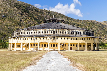 Exterior view of the Presidio Modelo (Model Prison), built in the late 1920s on Isla de la Juventud, Cuba, West Indies, Central America