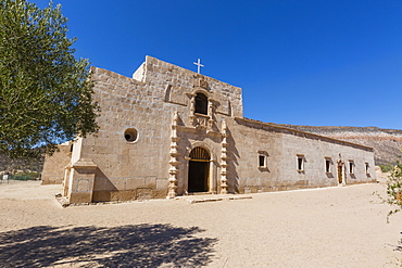 Exterior view of the Jesuit Mision de San Francisco Borja, Baja California, Mexico, North America