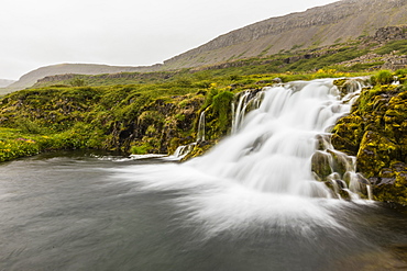 Dynjandi (Fjallfoss), a series of waterfalls located in the Westfjords (Vestfirdir), Iceland, Polar Regions